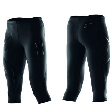 2XU kompressions 3/4 hose Schwarz Damen WA1943b 2015